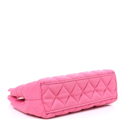 Chanel Jersey Quilted Nano Kelly Shopper Pink 4 of 10