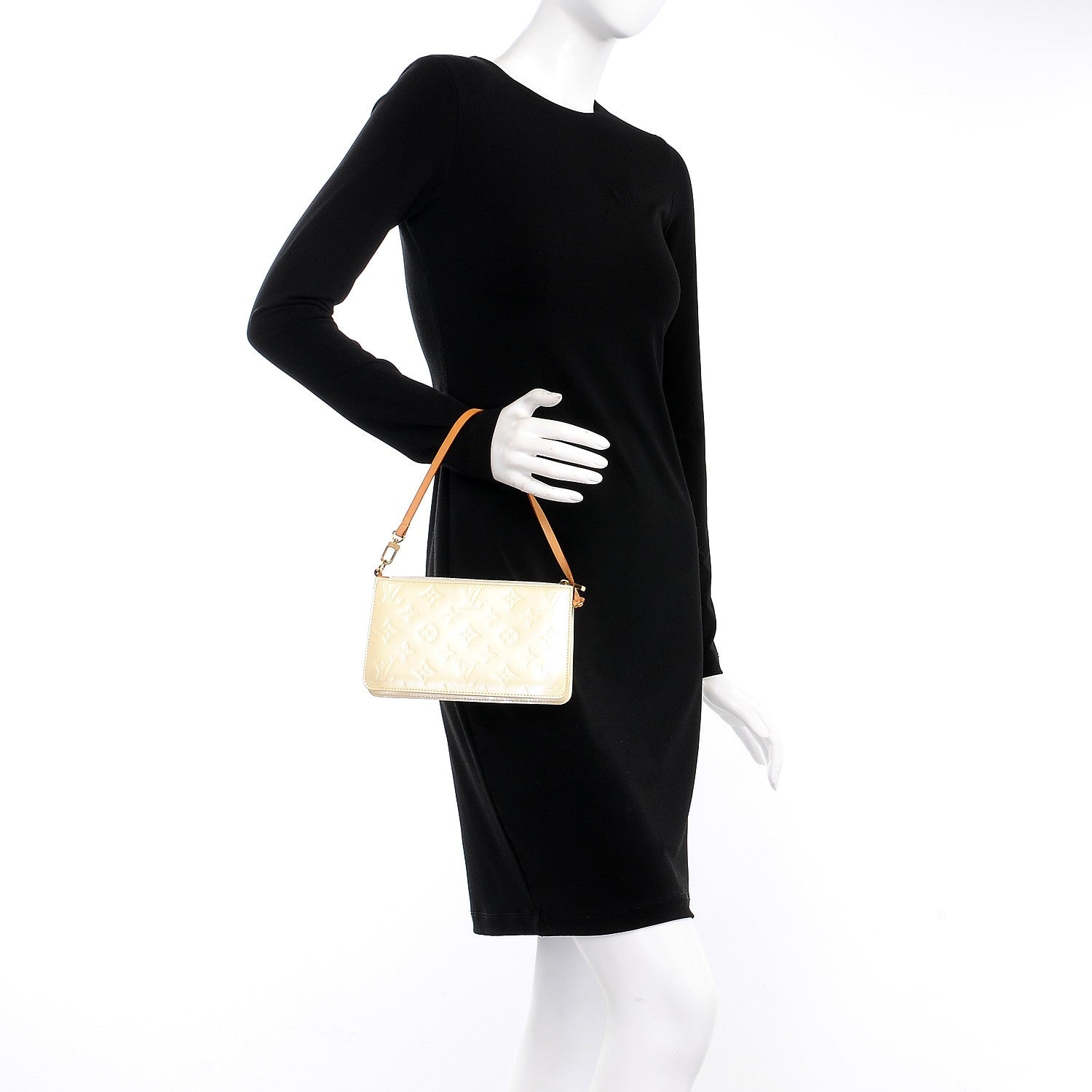 Louis Vuitton Vernis Lexington Pochette Beige 2 of 12