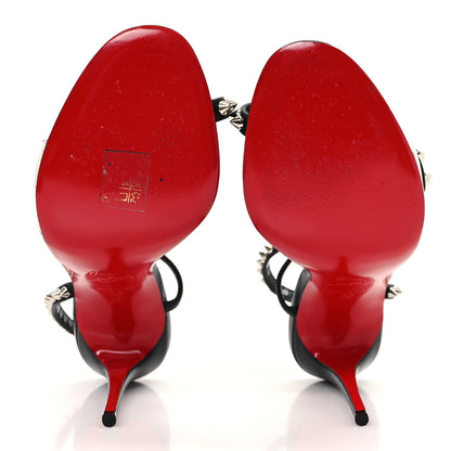 Christian Louboutin Nappa Spike Rosalie 100 Sandals 36 Black 6 of 8