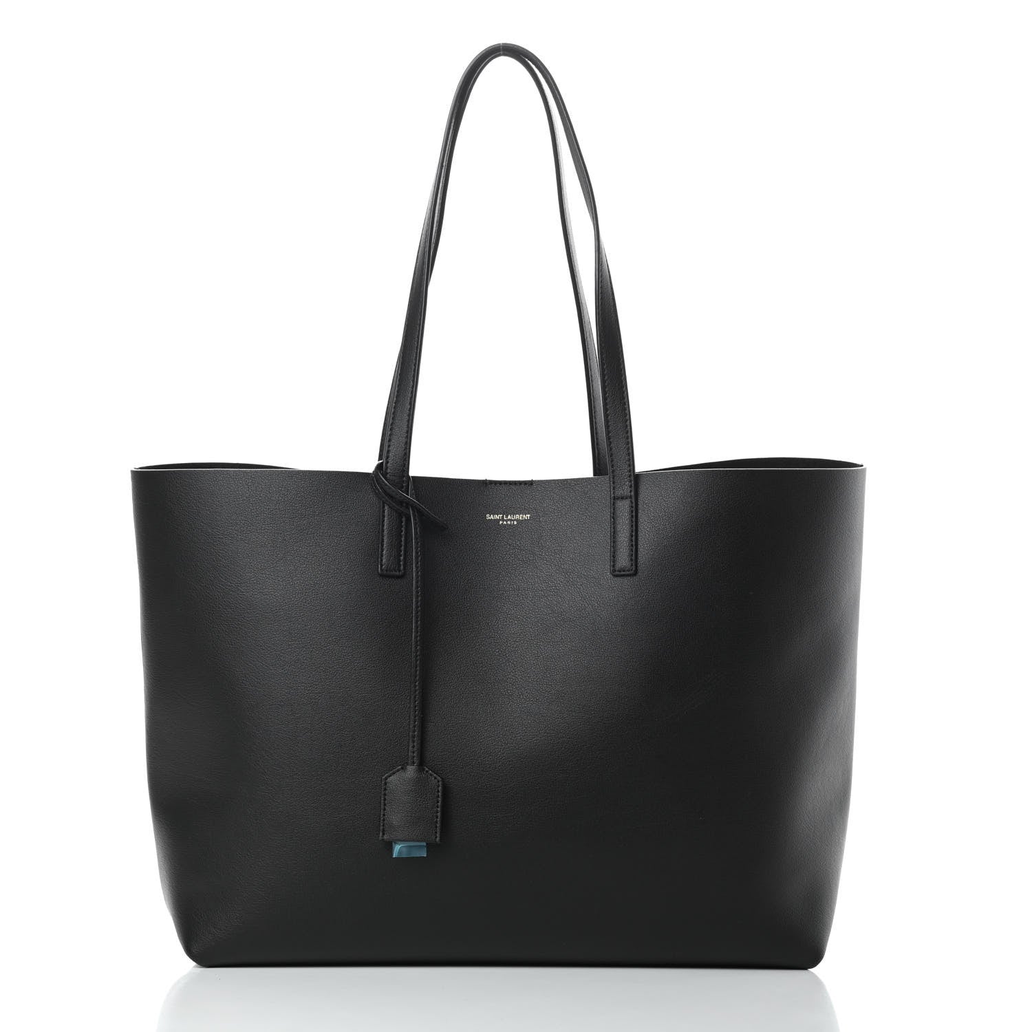 Saint Laurent Calfskin Large Shopping Tote Black 3 of 11