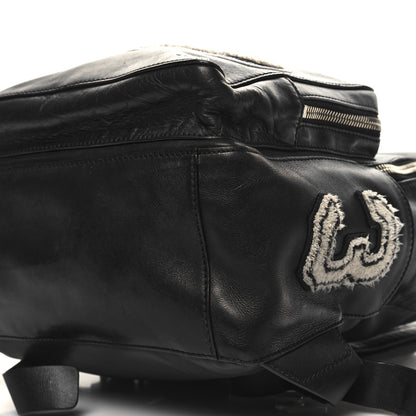 Valentino Garavani Calfskin Logo Backpack Black 9 of 12