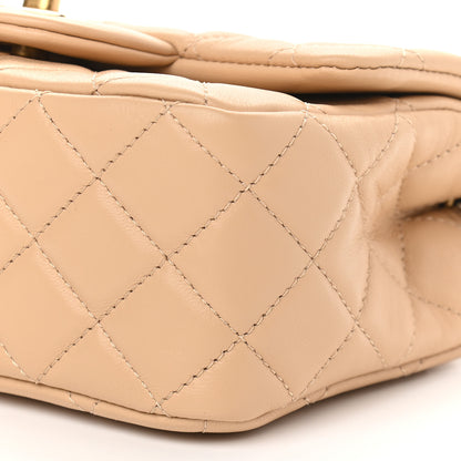 Chanel Lambskin Quilted Mini Pearl Crush Flap Beige 9 of 9