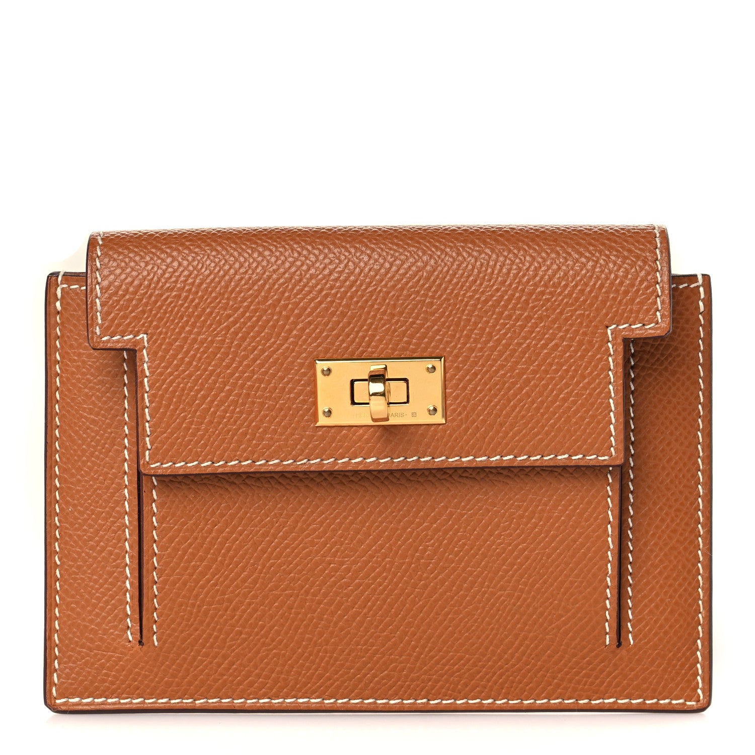 Hermes Epsom Kelly Pocket Compact Wallet Gold 1299523 – FASHIONPHILE