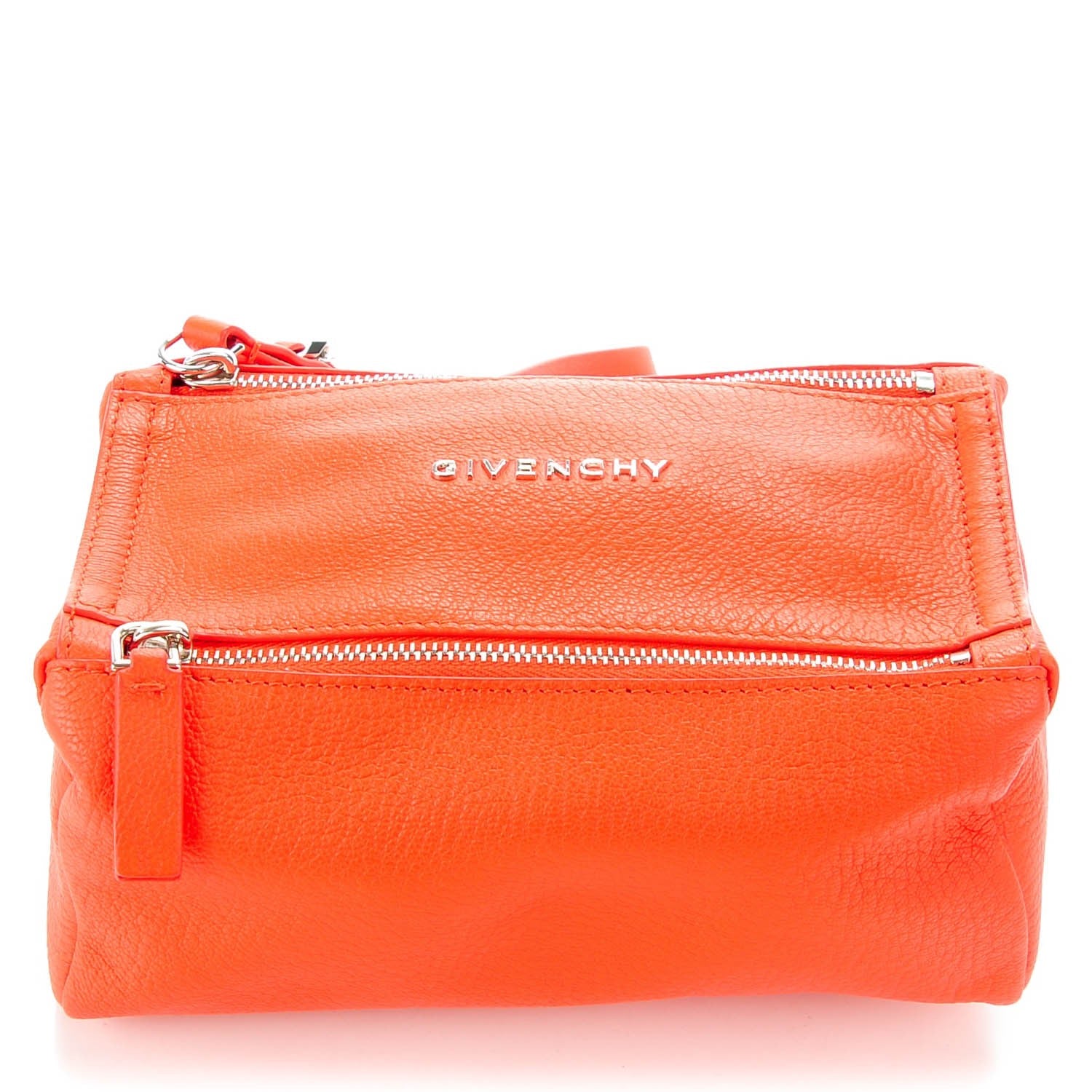 Givenchy Sugar Goatskin Pandora Wristlet Bright Orange 1 of 7
