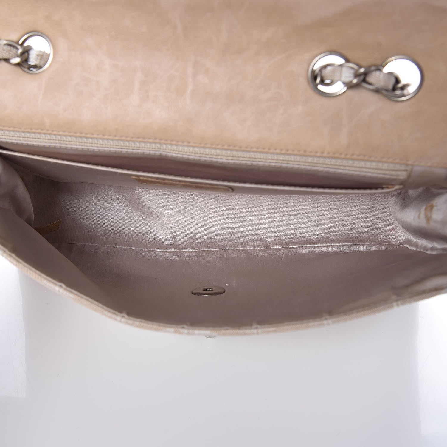 Chanel Nylon Medium Travel Flap Light Beige 5 of 9
