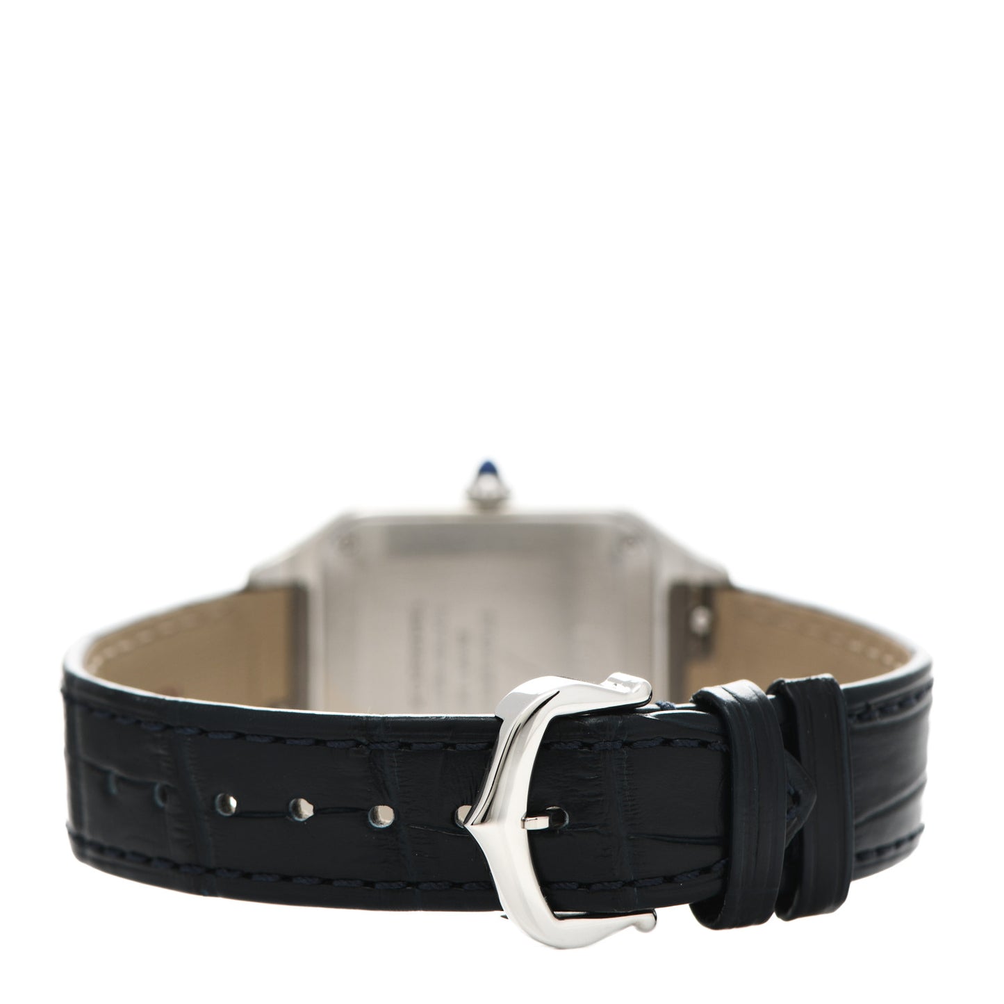 Stainless Steel Alligator 27.5mm Santos Dumont Quartz Watch