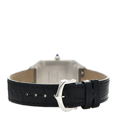 Cartier Stainless Steel Alligator 27.5mm Santos Dumont Quartz Watch 3 of 5