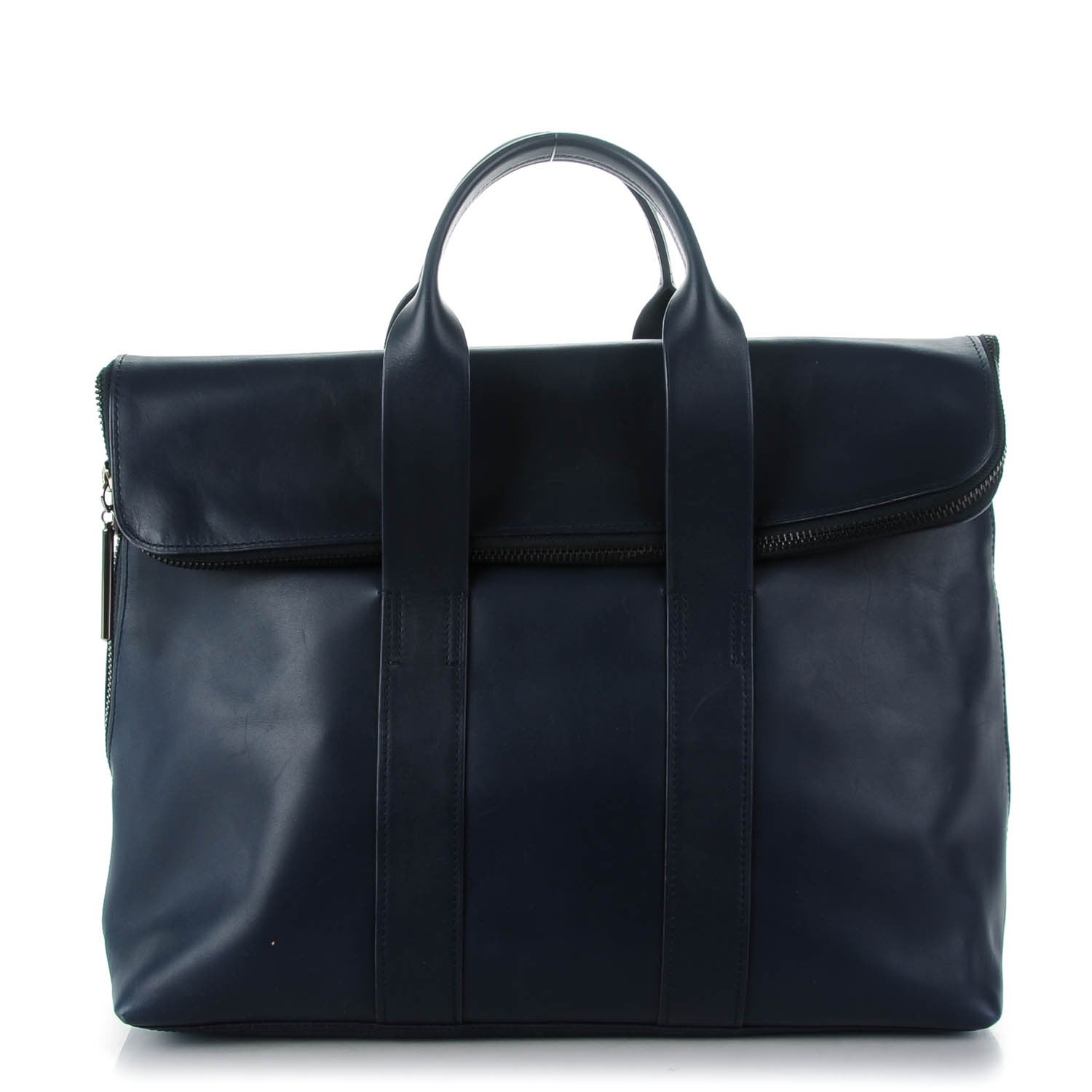 3.1 Phillip Lim 3.1 Calfskin Tri-Color 31 Hour Bag Navy 1 of 8