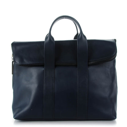 3.1 Phillip Lim 3.1 Calfskin Tri-Color 31 Hour Bag Navy 1 of 8