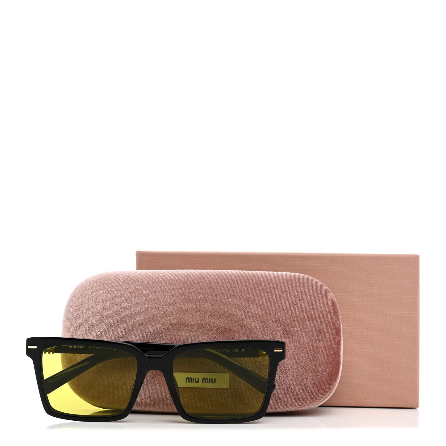 Acetate Rectangle Sunglasses SMU 13Z Black