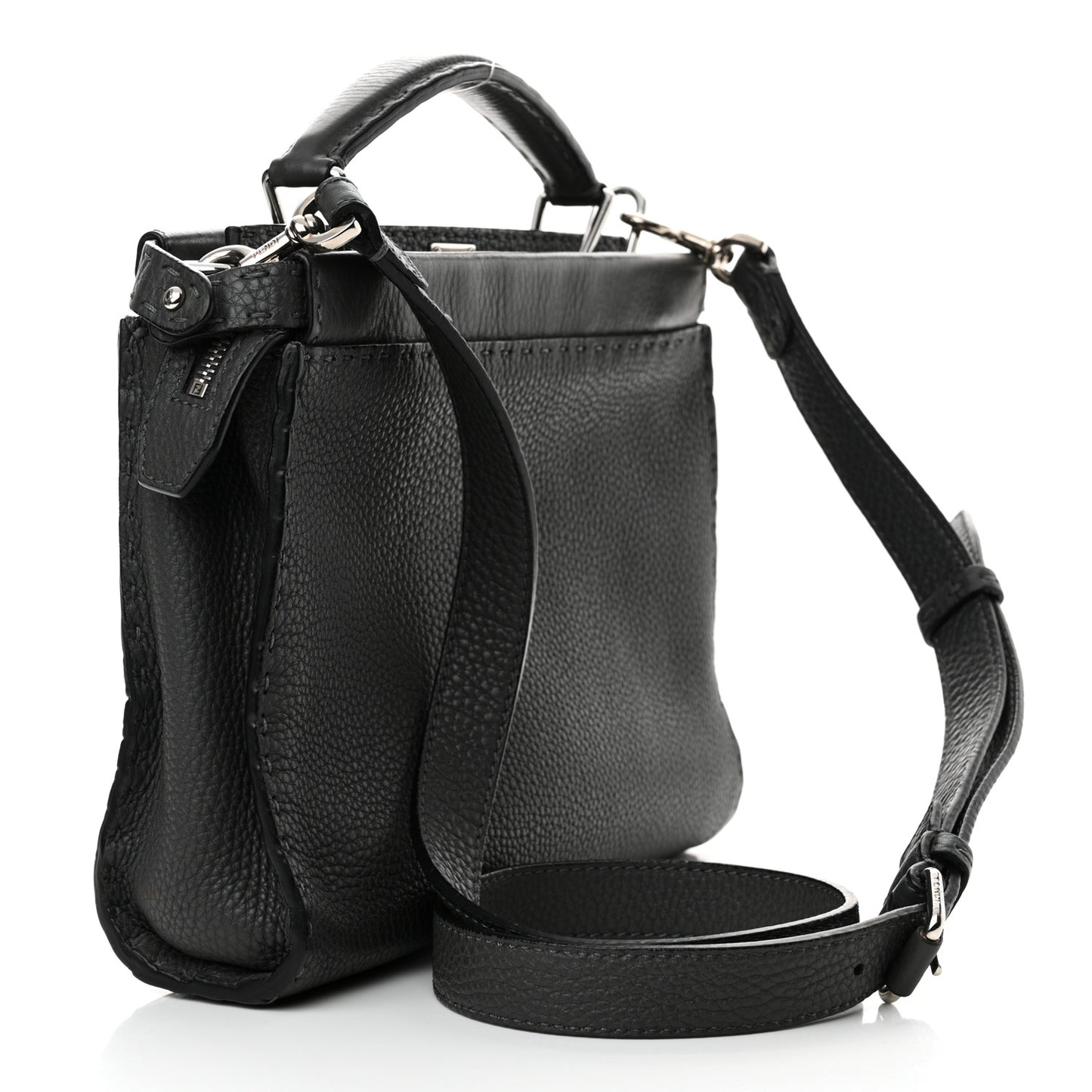 Cuoio Romano Selleria Mini Peekaboo Iconic Fit Satchel Asfalto Multicolor