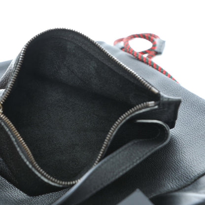 Gucci Calfskin Logo Drawstring Backpack Black 10 of 12