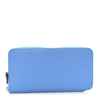 Hermes Epsom Silk'In Wallet Blue Izmir 1 of 9