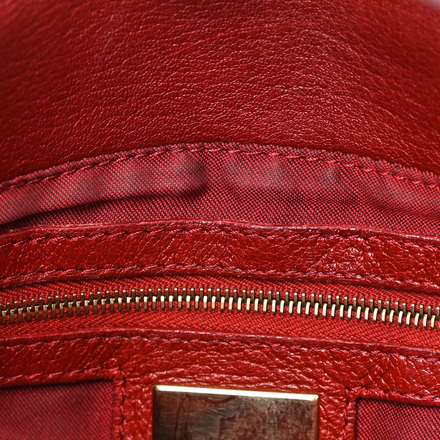 Fendi Calfskin Baguette Red 17 of 17