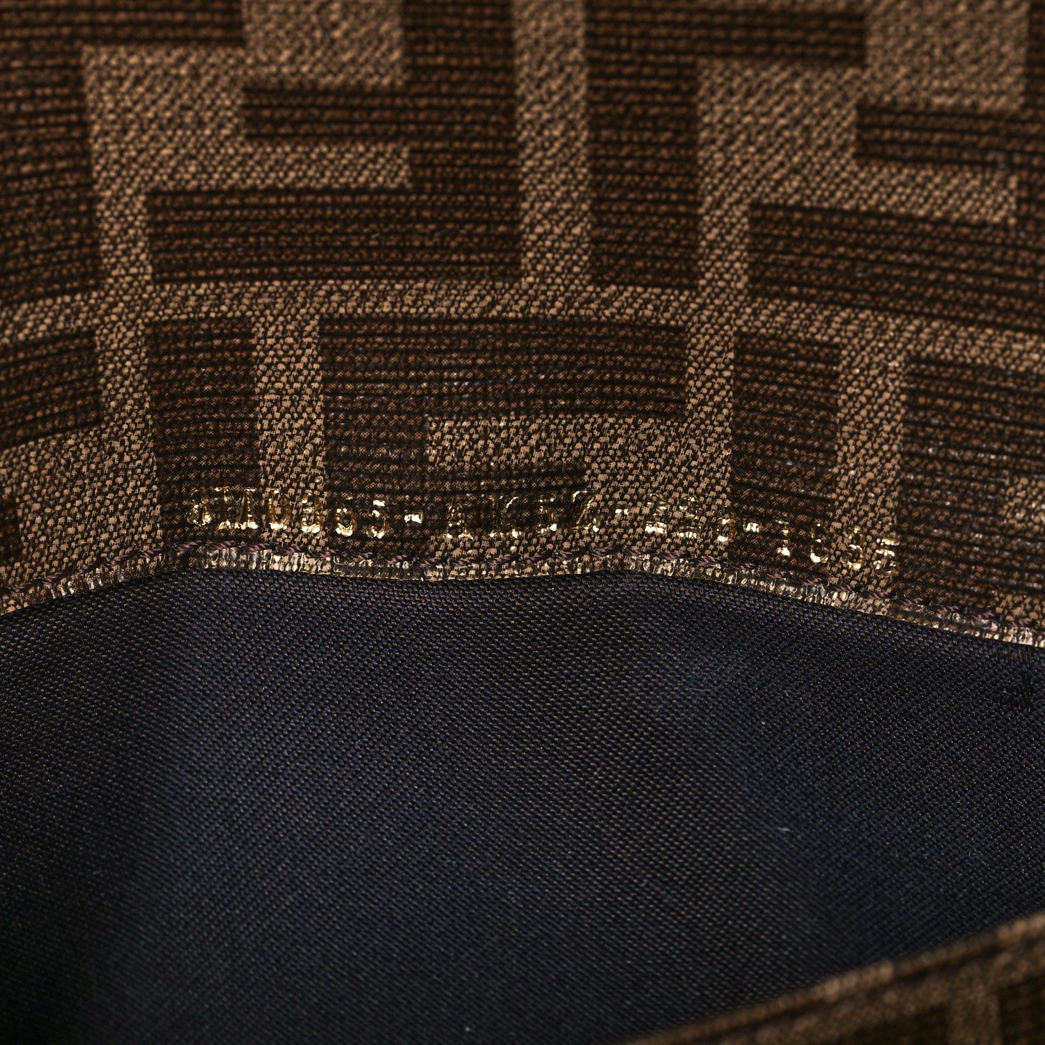 Fendi Glazed Fabric Vitello Liberty FF 1974 Logo Hairdo Girls Inlay Continental Wallet on Chain Mogano Panna Multicolor 7 of 10
