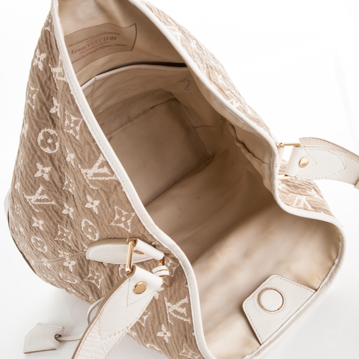 Monogram Sabbia Besace White