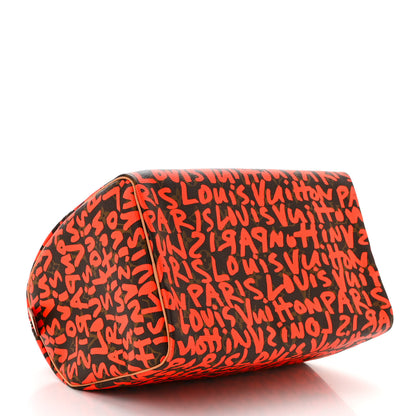 Louis Vuitton Monogram Graffiti Speedy 30 Orange 4 of 10