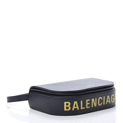 Balenciaga Signature Grained Calfskin Logo S Ville Day Bag Bleu Tempete Jaune 4 of 10
