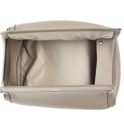 Hermes Taurillon Clemence Equi Clutch Gris Tourterelle 9 of 10