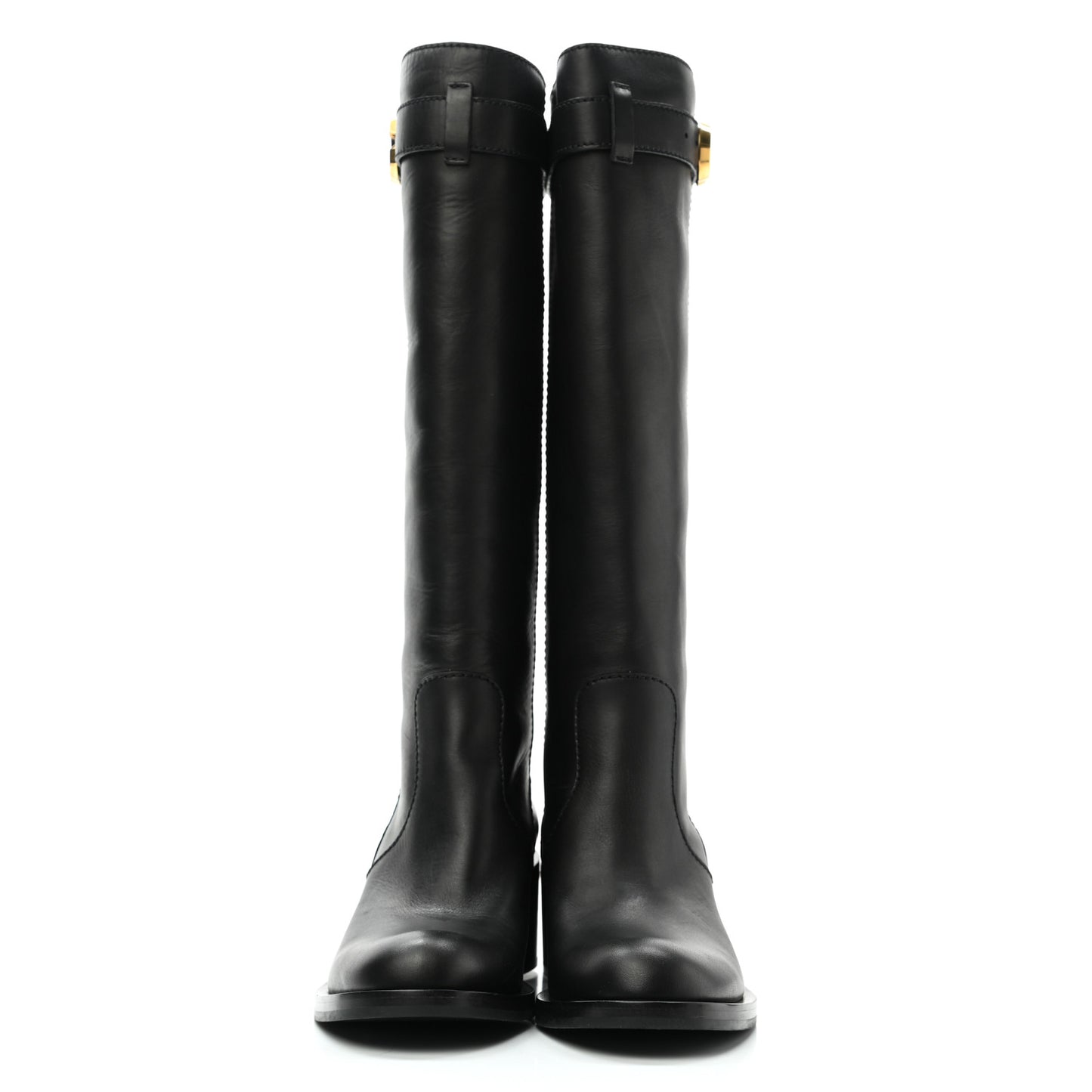 Calfskin Interlocking G Riding Boots 39.5 Black