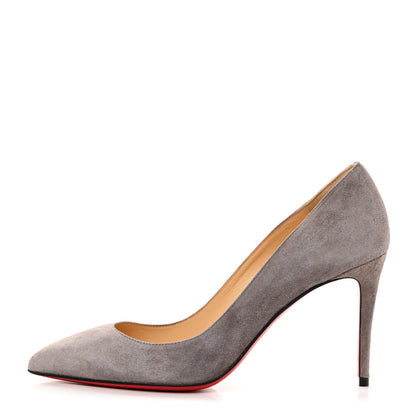 Christian Louboutin Veau Velours Pigalle Follies 85 Pumps 36 Storm 1 of 8