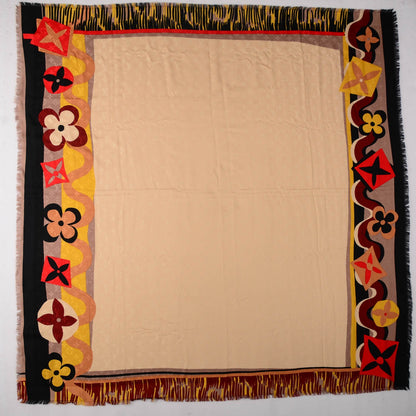 Louis Vuitton Wool Silk Jungle Fever Shawl 3 of 4
