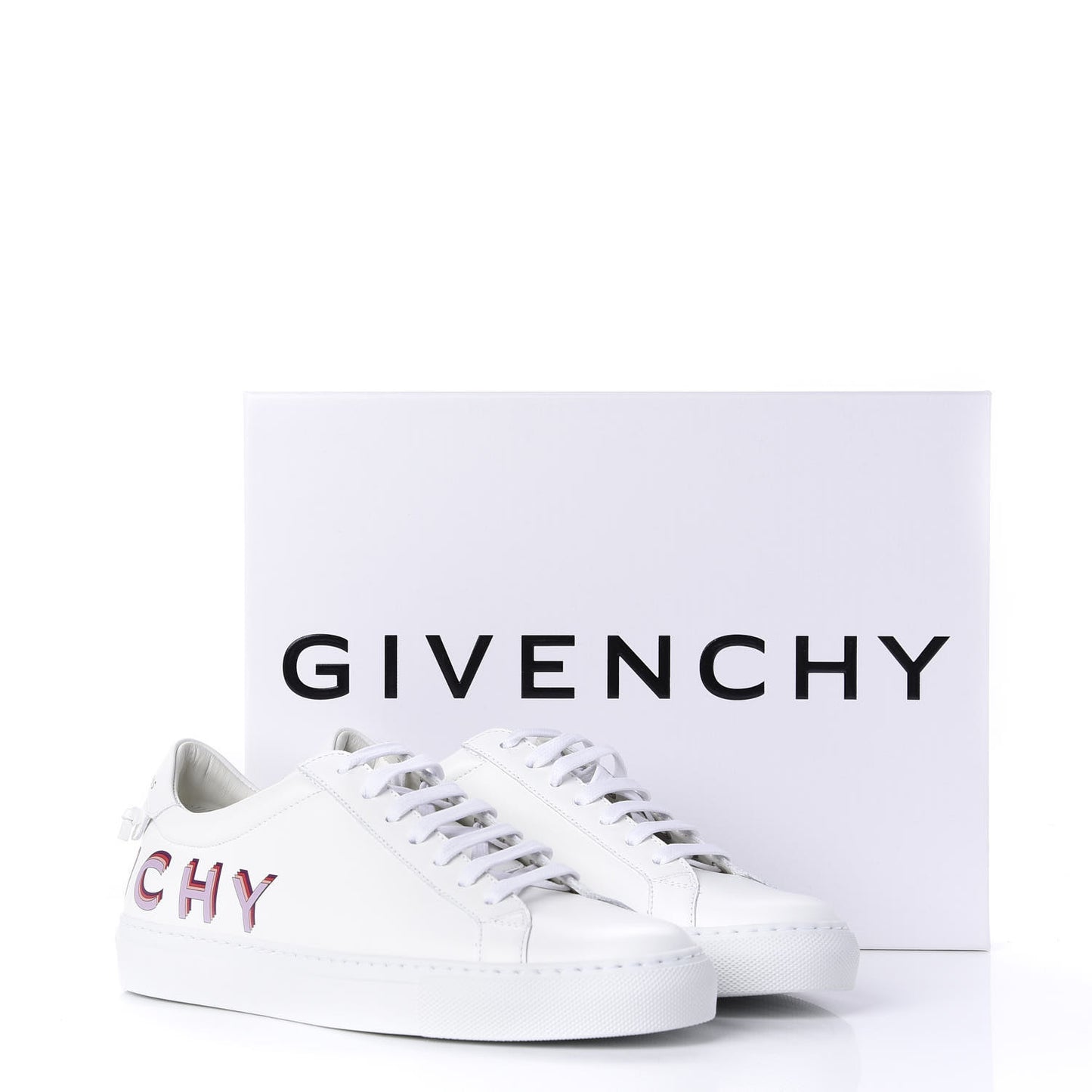 Calfskin Logo Womens Urban Street Sneakers 38 White Red