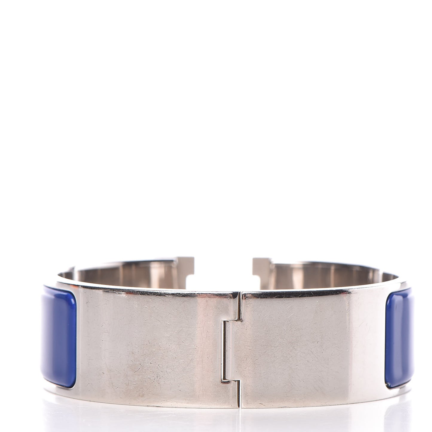 Enamel Wide Clic Clac H Bracelet PM Bleu Electrique