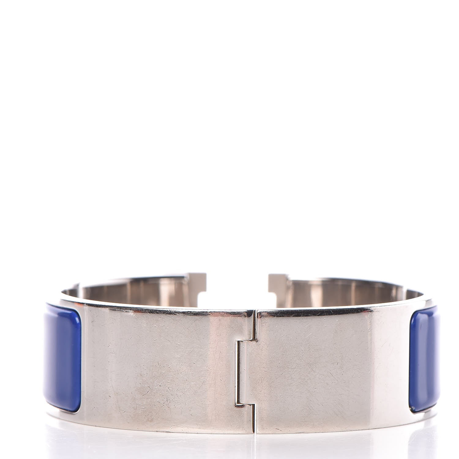 Hermes Enamel Wide Clic Clac H Bracelet PM Bleu Electrique 3 of 5