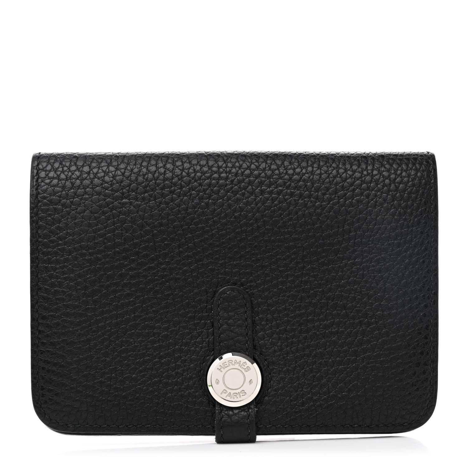 Hermes Togo Dogon Compact Wallet Black 1 of 13