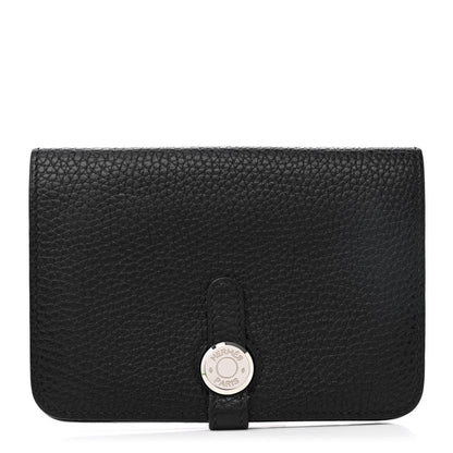 Hermes Togo Dogon Compact Wallet Black 1 of 13