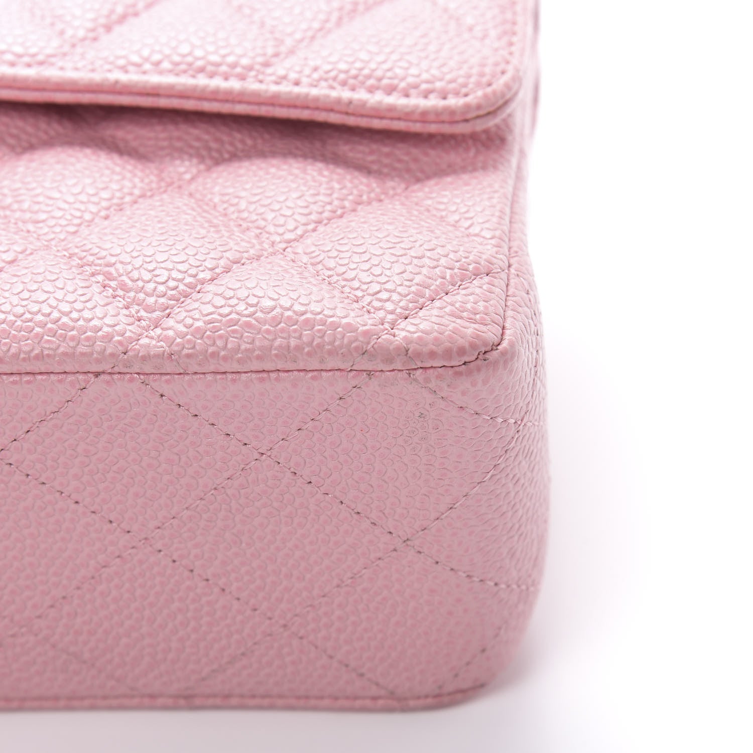 Chanel Caviar Quilted Medium Double Flap Pink 12 of 12