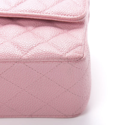 Chanel Caviar Quilted Medium Double Flap Pink 12 of 12