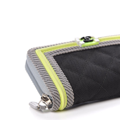 Chanel Canvas Quilted Small Fluo Boy Zip Around Wallet 5 of 13