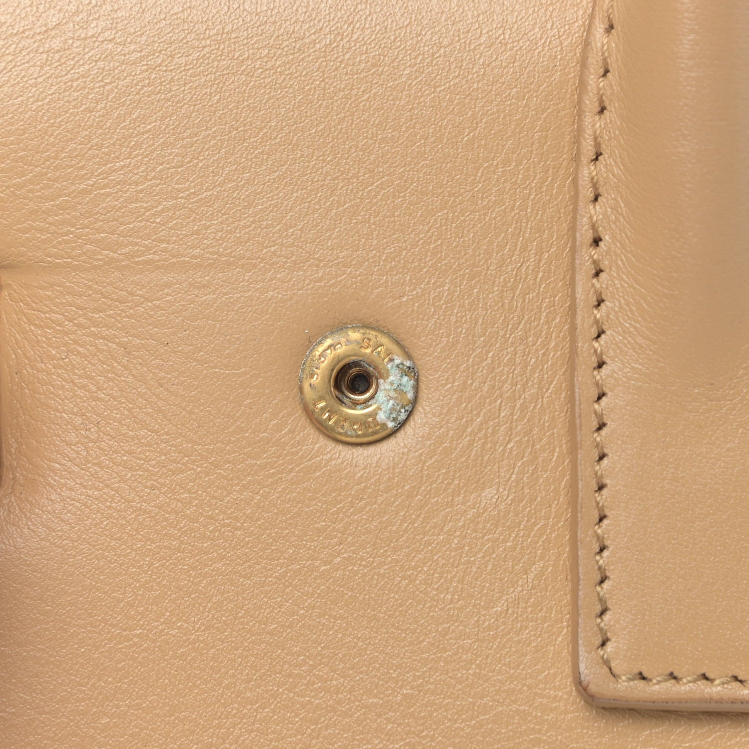 Saint Laurent Calfskin Nano Sac De Jour Dark Beige 9 of 11