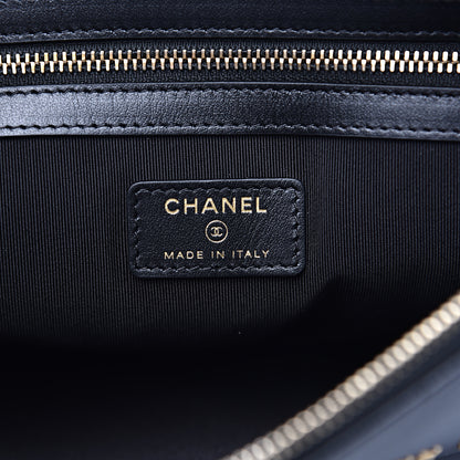 Chanel Caviar Studded Medium Deauville Pouch Black 6 of 11