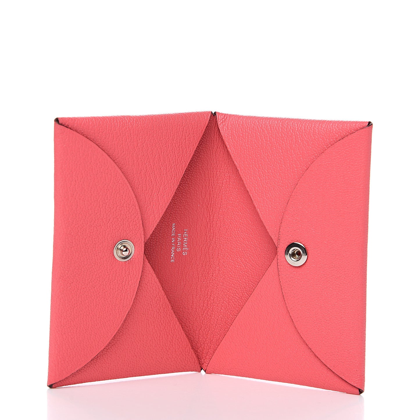 Chevre Mysore Calvi Card Case Rose Lipstick