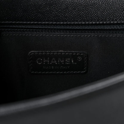 Chanel Caviar Quilted New Medium Boy Flap So Black 6 of 19
