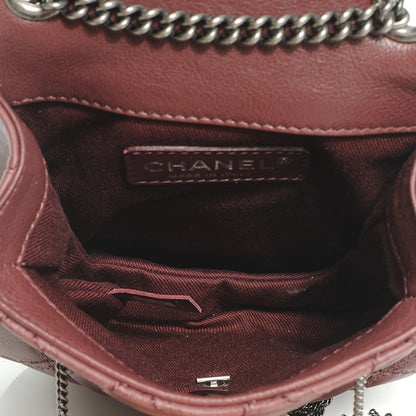 Chanel Calfskin Coco Sporran Small Tassel Flap Burgundy 6 of 8