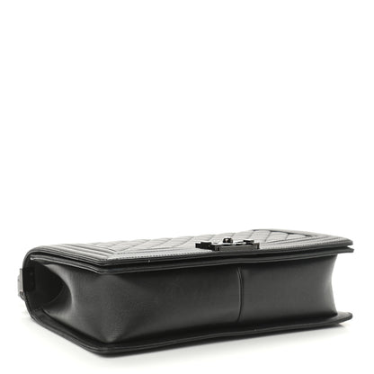 Chanel Caviar Quilted New Medium Boy Flap So Black 4 of 10