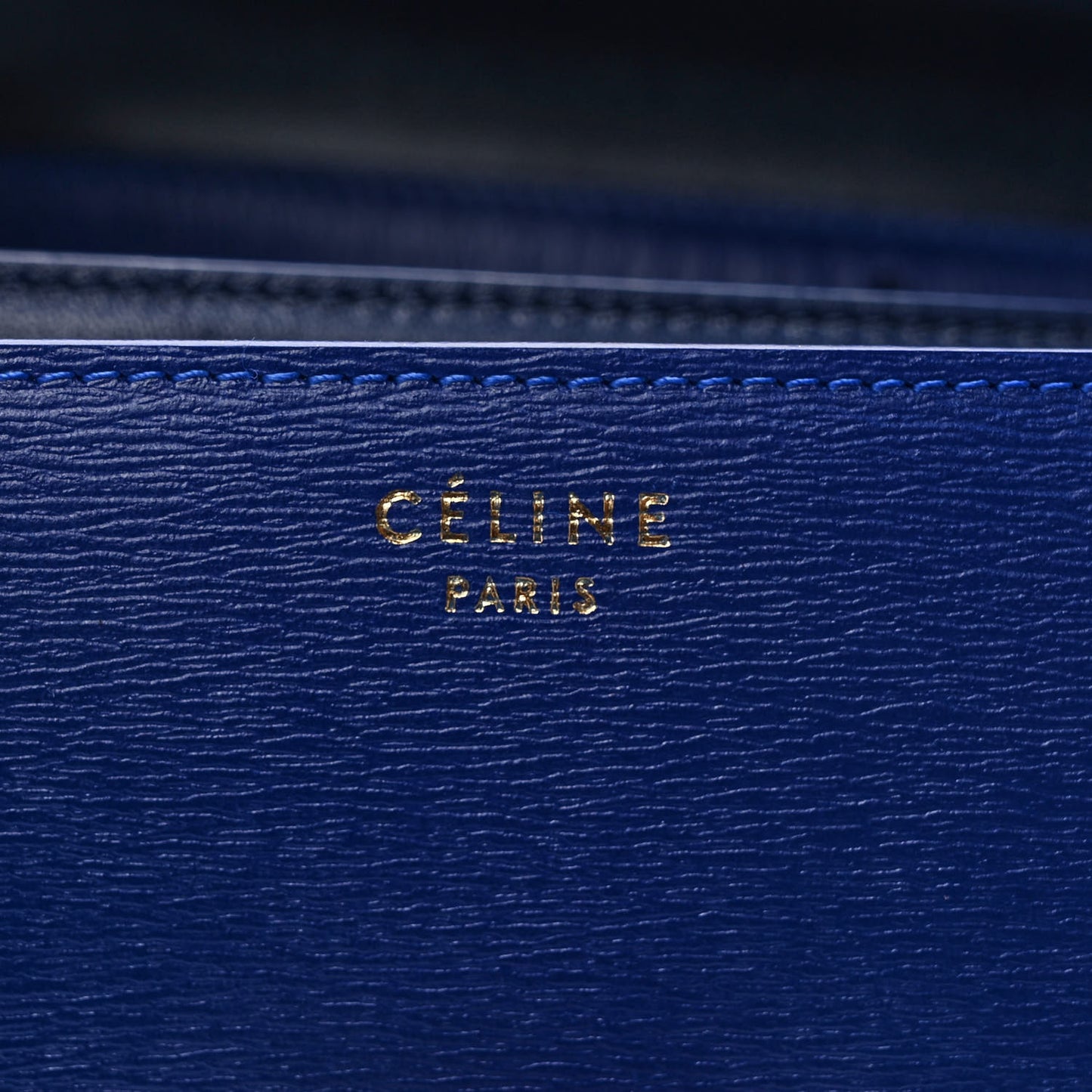 Liege Calfskin Medium Classic Box Flap Bag Indigo