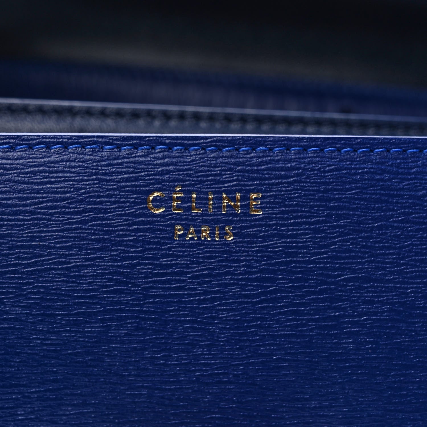 Celine Liege Calfskin Medium Classic Box Flap Bag Indigo 6 of 9