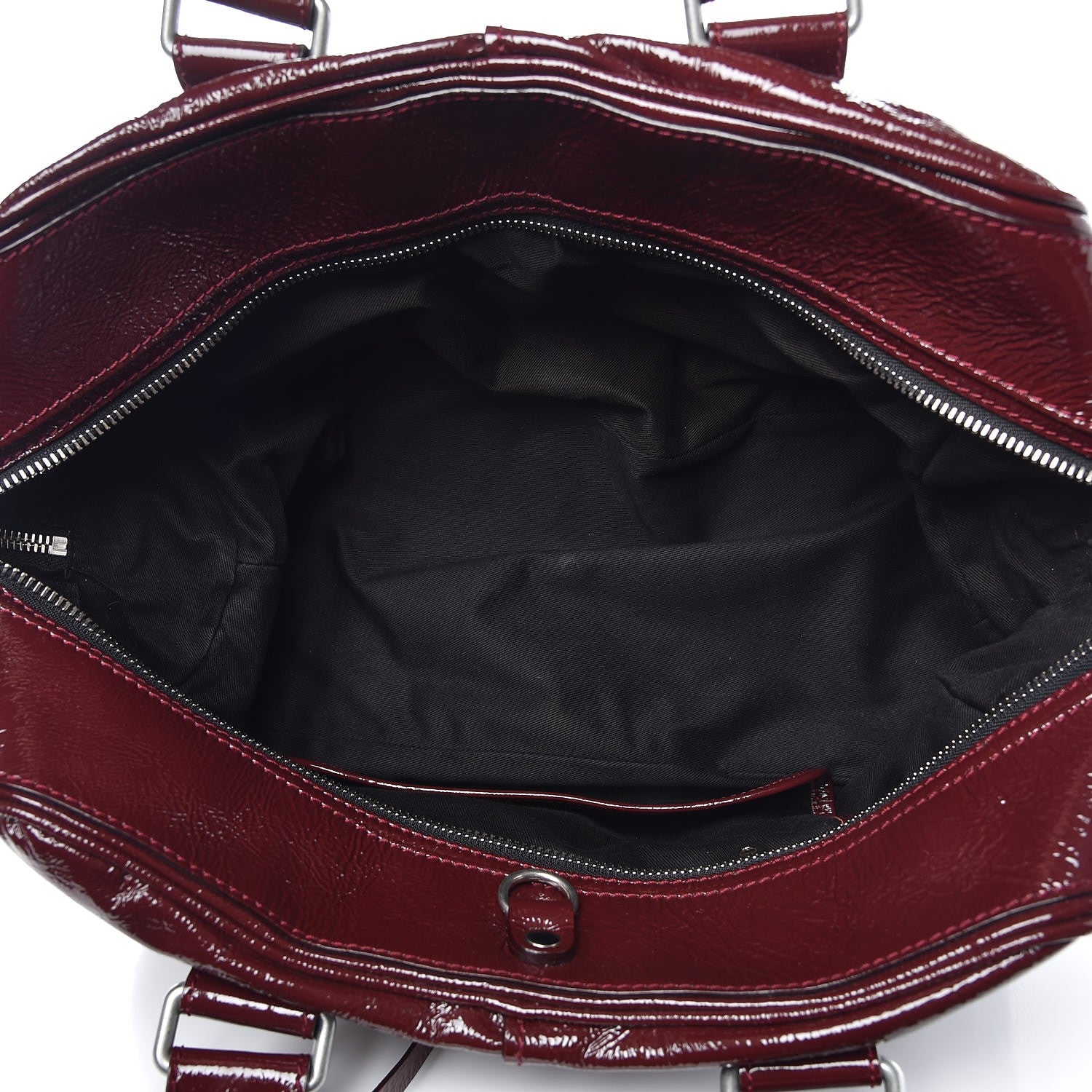 Chloe Crinkled Patent Betty Shoulder Bag Burgundy 5 of 6