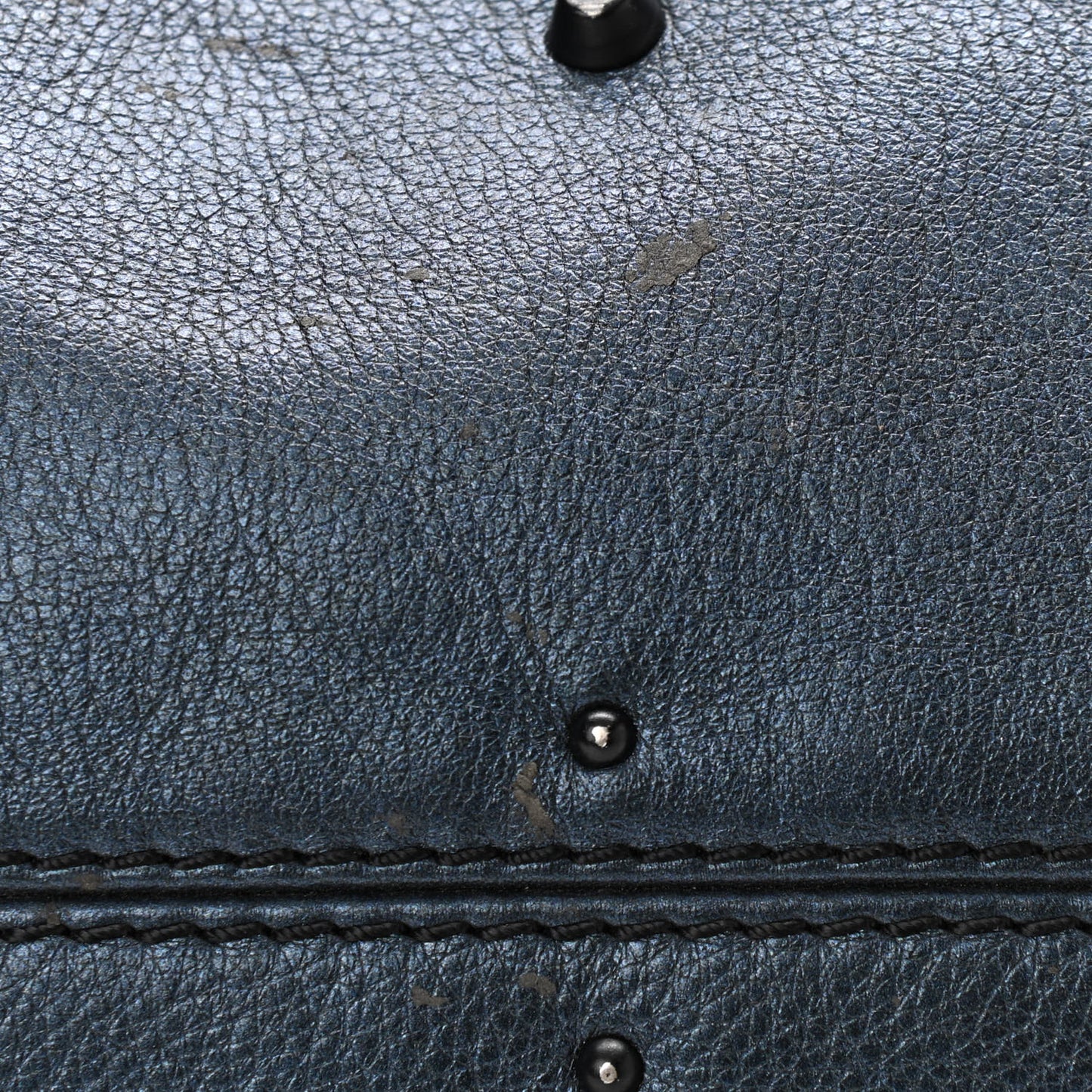 Metallic Calfskin Medium Paddington Satchel Blue