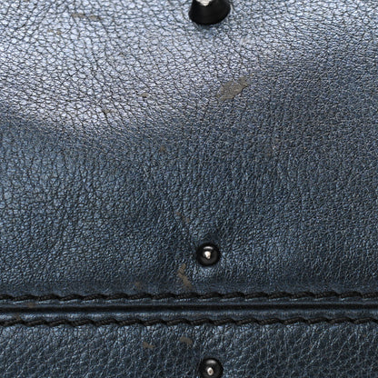 Chloe Metallic Calfskin Medium Paddington Satchel Blue 11 of 12