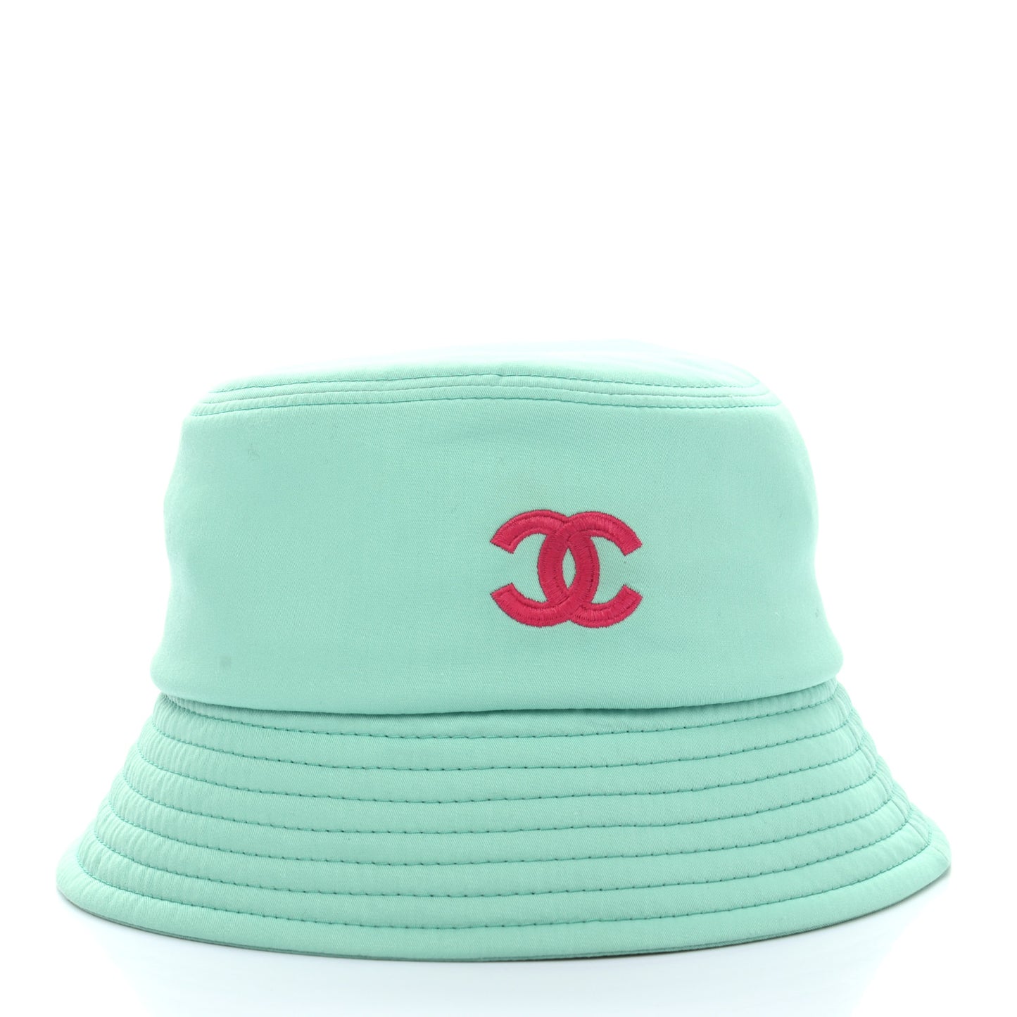 Cotton CC Cloche Bucket Hat S Turquoise Fuchsia