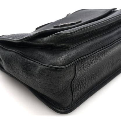 Saint Laurent Grained Lambskin Monogram Large Niki Chain Satchel Black 8 of 9