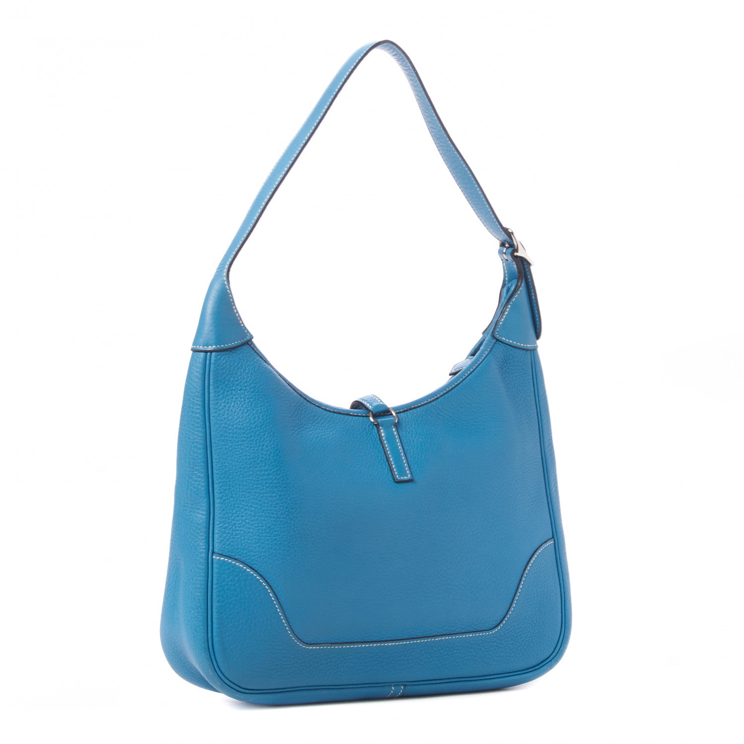 Hermes Taurillon Clemence Trim II 31 Blue Jean 2 of 8