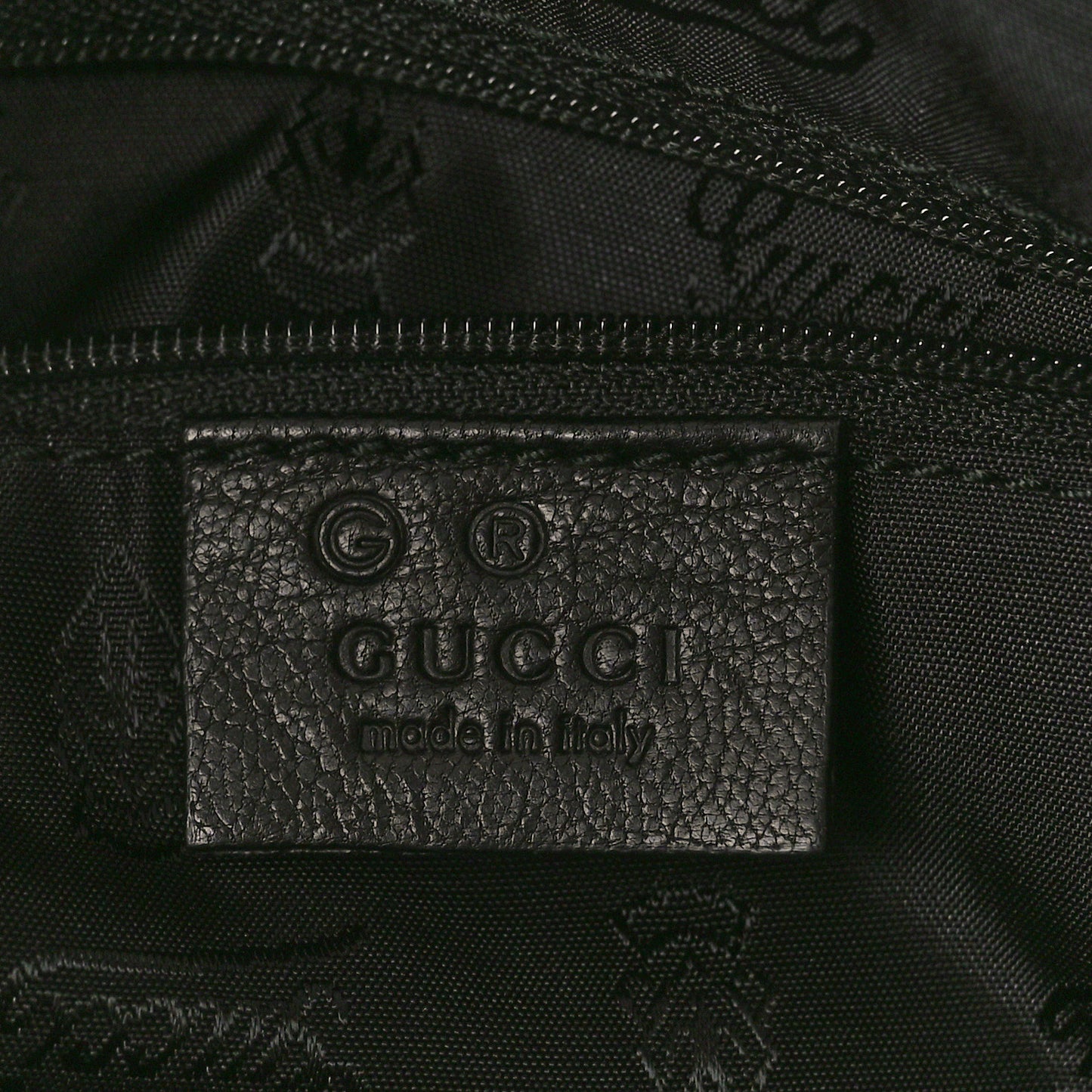 Guccissima Large Full Moon Tote Black