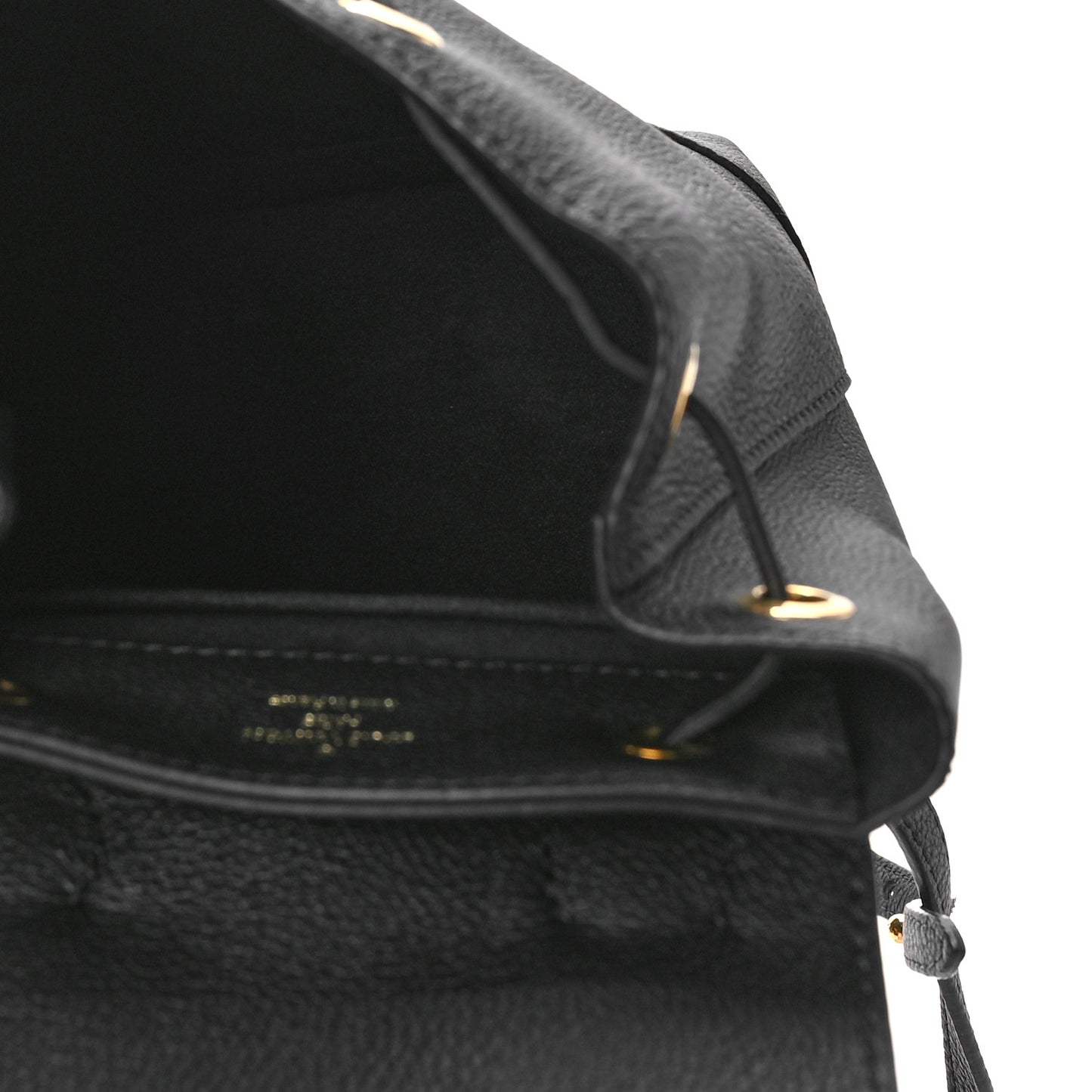 Calfskin Lockme Mini Backpack Black